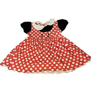 Evies Backyard Disney Minnie Mouse short sleeve polka dot shirt SIZE 8